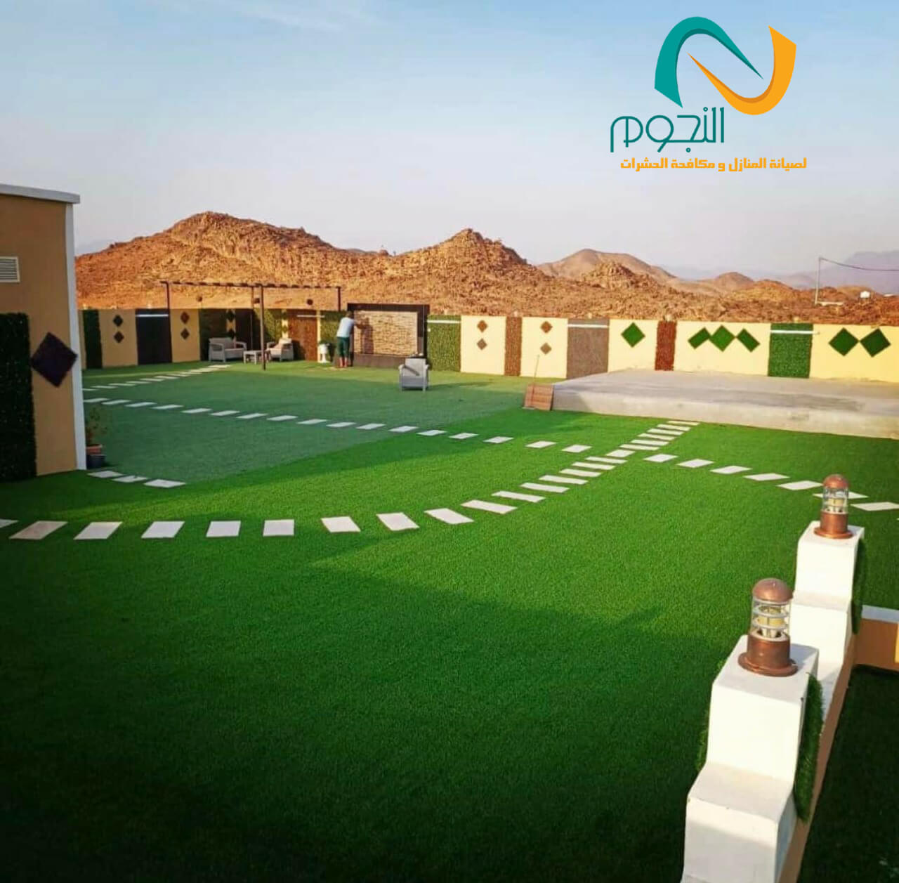 تنسيق حدائق استراحات (11)